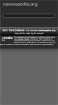 Mobile Screenshot of namespedia.org