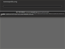 Tablet Screenshot of namespedia.org